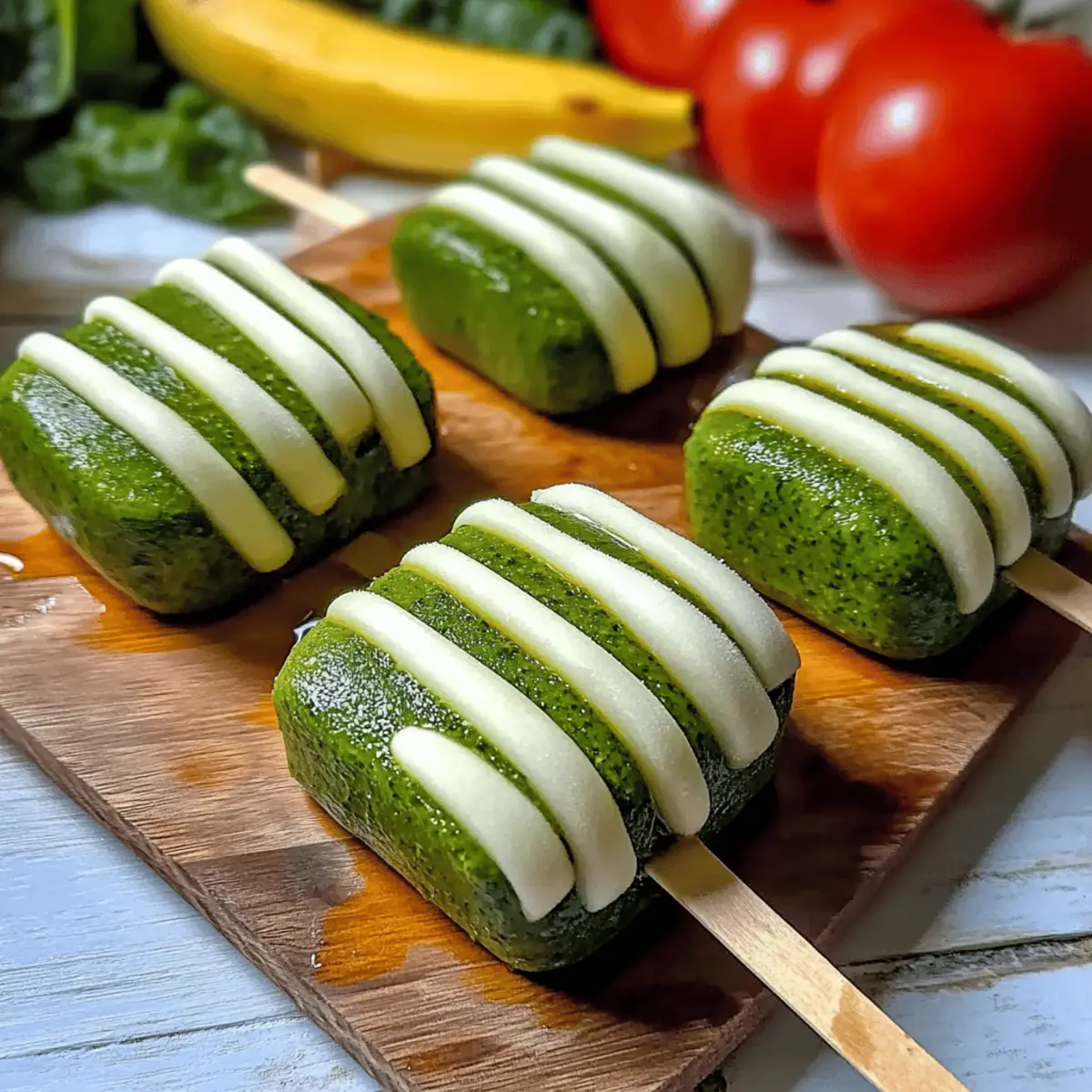 Smoothie Pops with Spinach and Banana Recipe