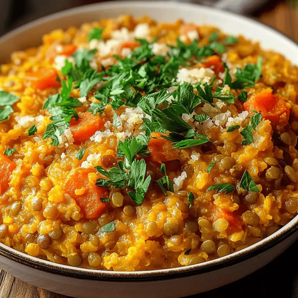 Red Lentil and Rice Casserole