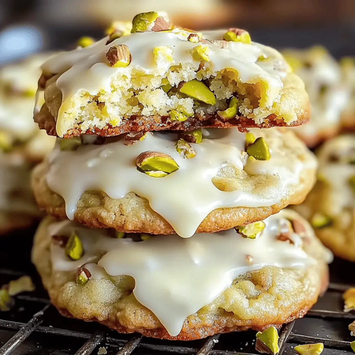 Creamy Pistachio White Chocolate Cookies