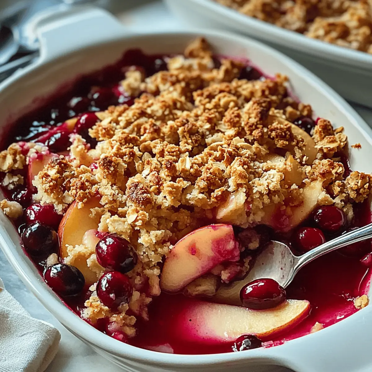 Apple Cranberry Crisp