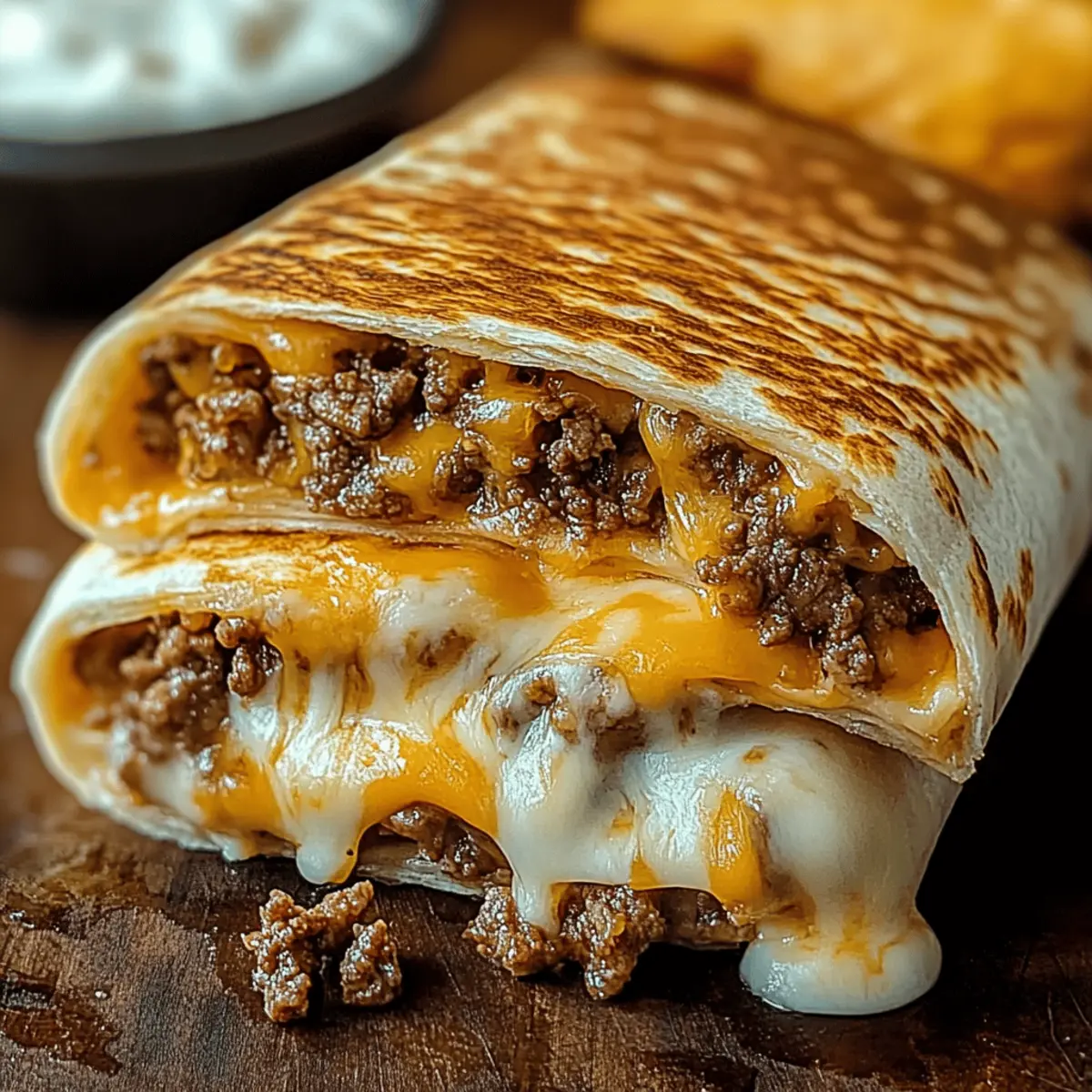 Easy Grilled Cheese Burrito