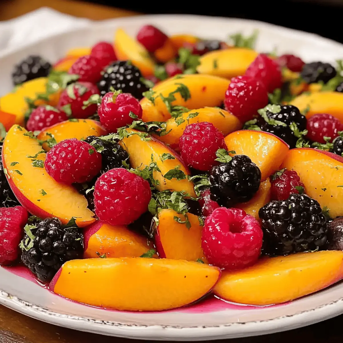 Summer Peach Fruit Salad