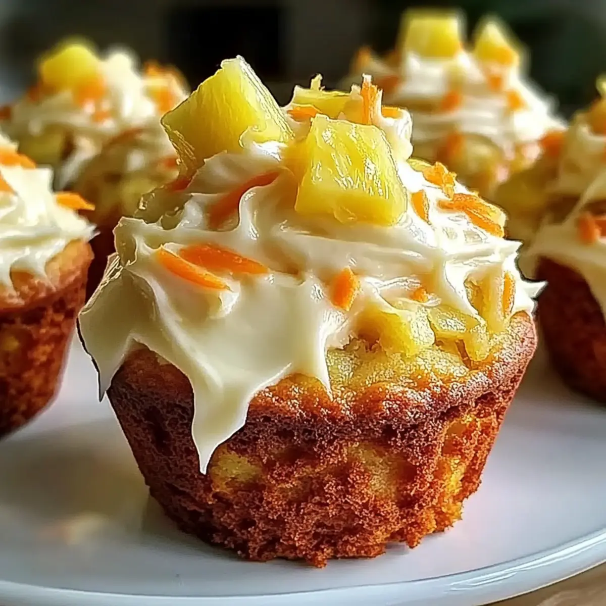 Hawaiian Pineapple Carrot Muffins