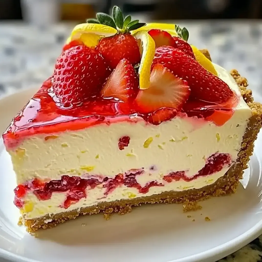Strawberry Lemon Cheesecake