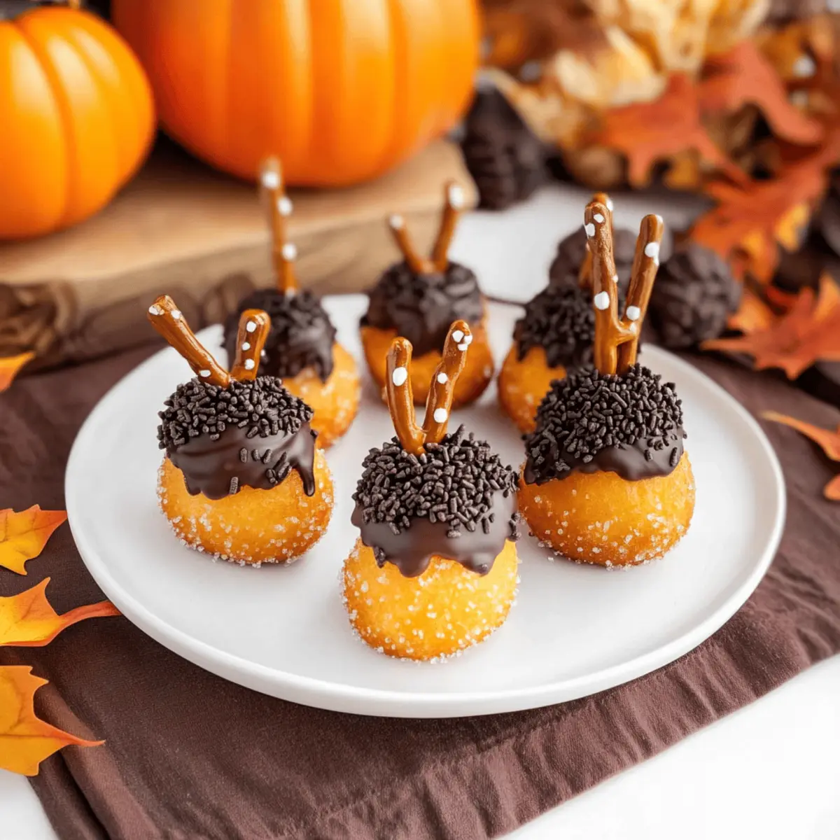 Acorn Donut Holes