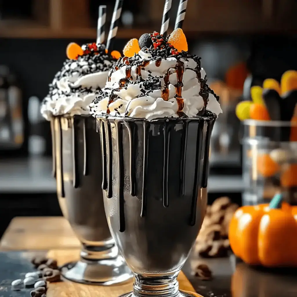 Black Halloween Milkshake
