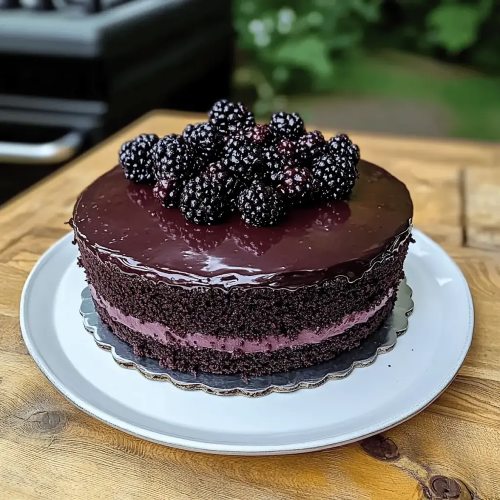 Blackberry Velvet Gothic Cake