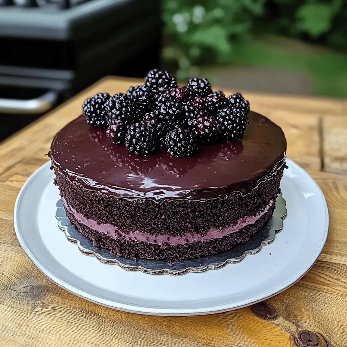 Blackberry Velvet Gothic Cake