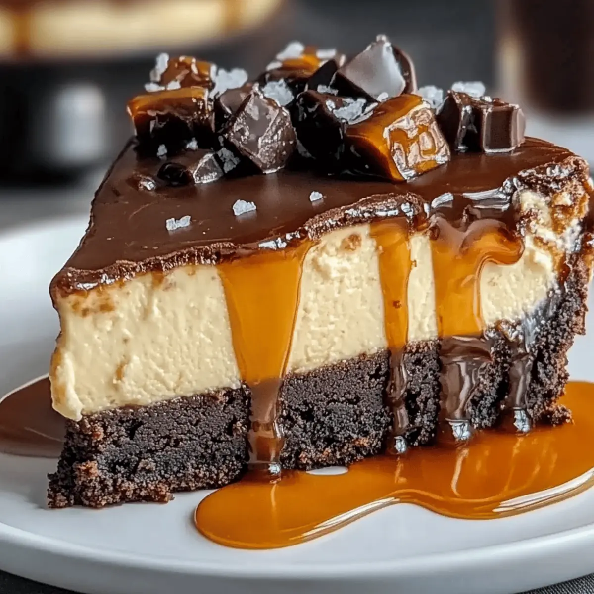 Caramel Brownie Cheesecake