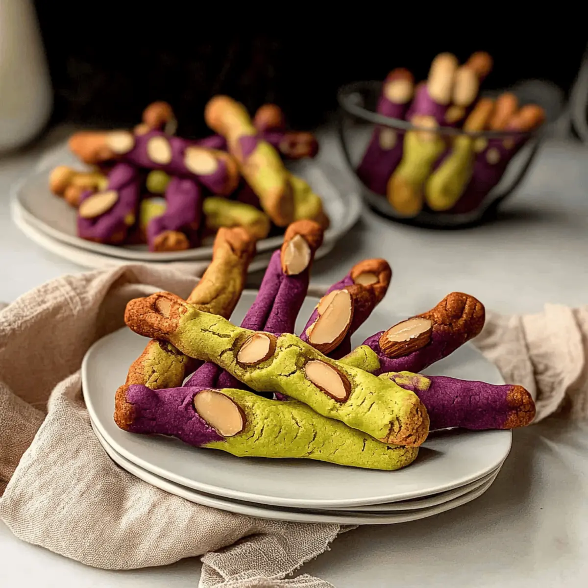Creepy Witch Finger Cookies
