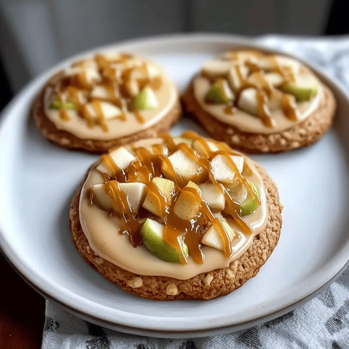 Crumbl Caramel Apple Cookies