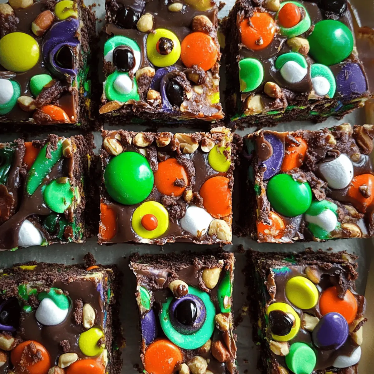 Halloween Rocky Road Slices