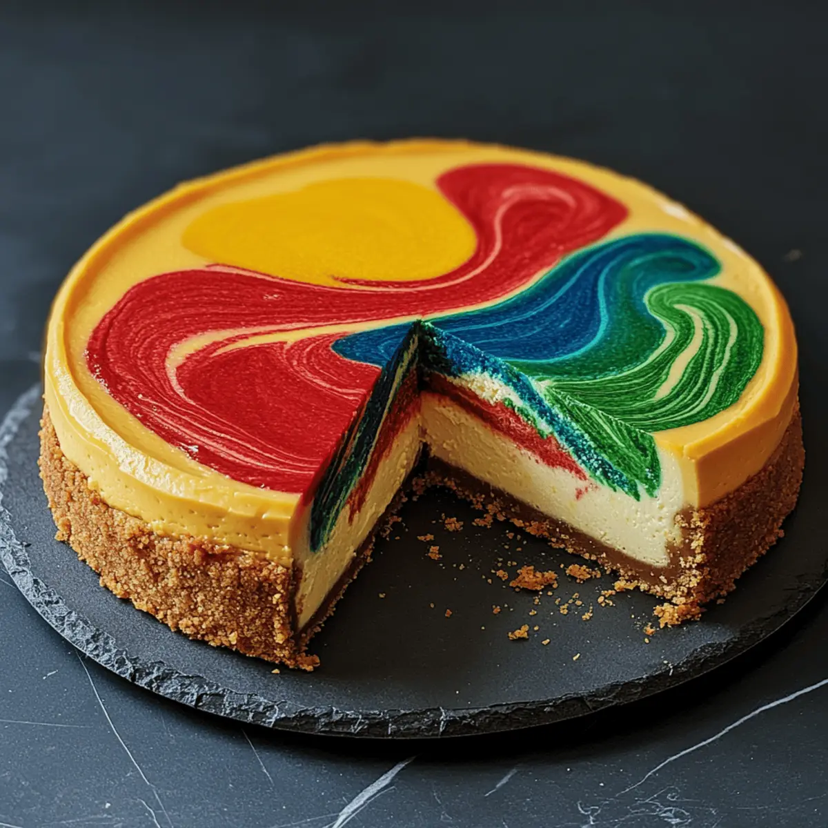 Hogwarts Houses Butterbeer Swirl Cheesecake