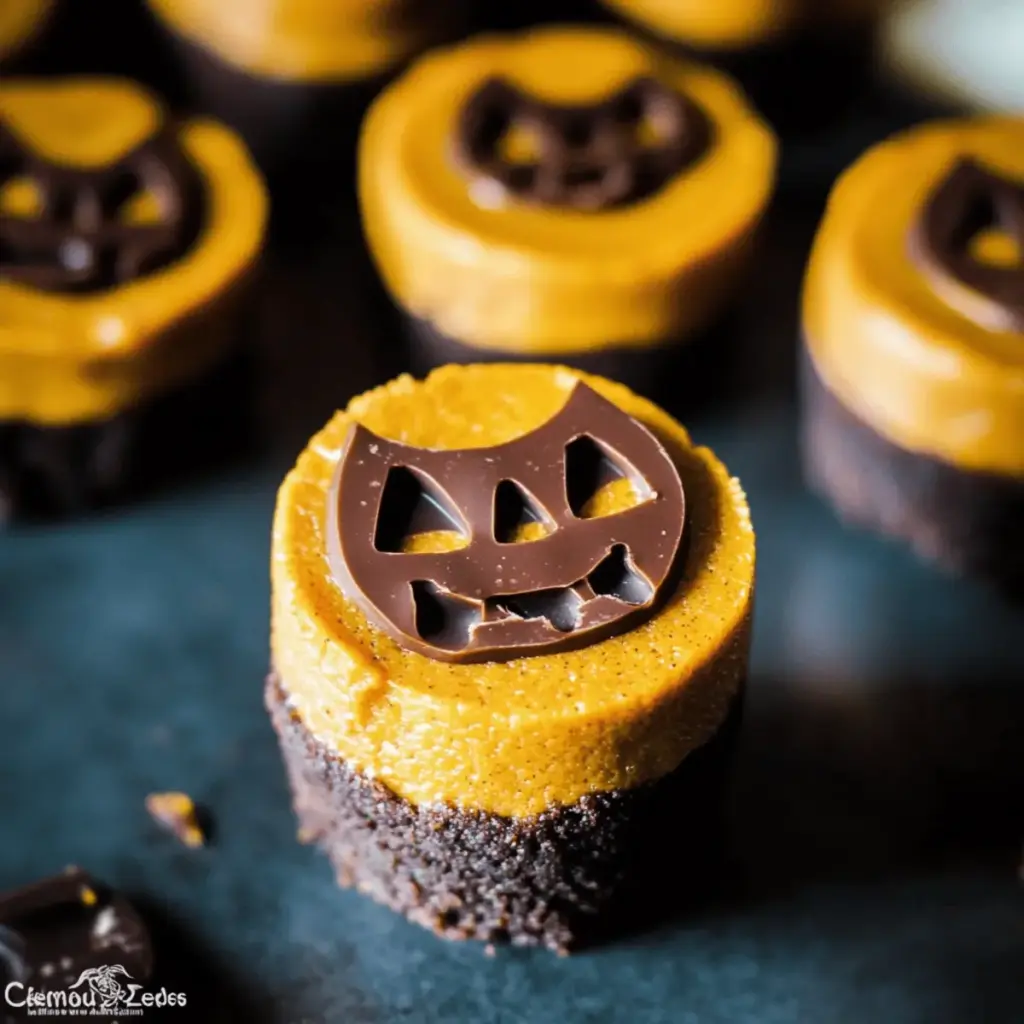 Mini Pumpkin Cheesecake Jack-O’-Lanterns