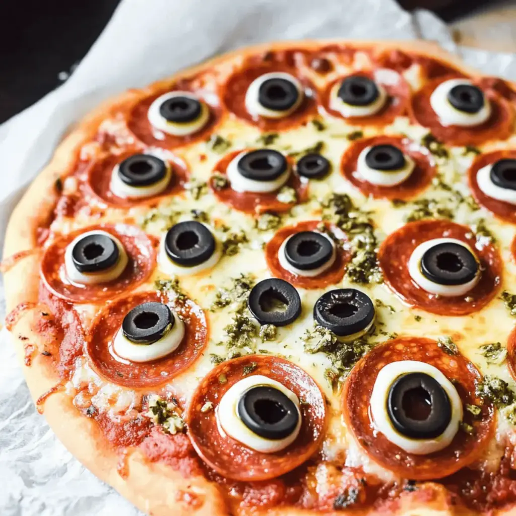 Monster Eyeball Pizza