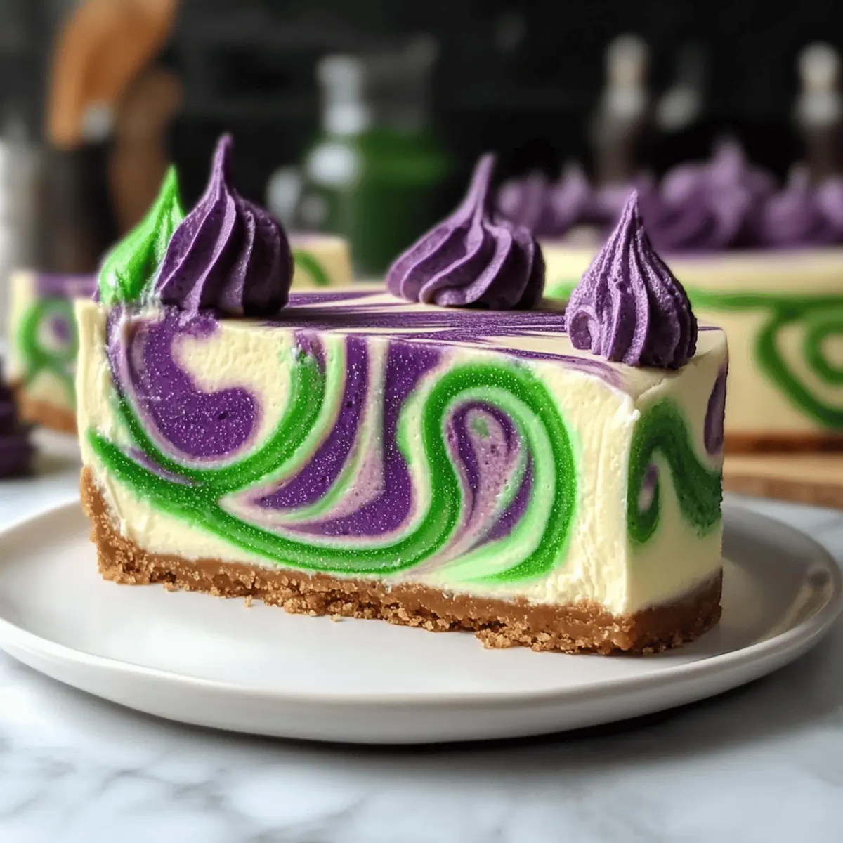Polyjuice Potion Swirl Cheesecake