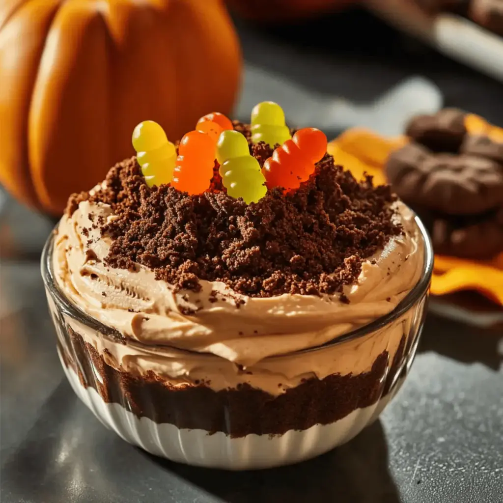 Pumpkin Cheesecake Dip with Crumbled Dirt