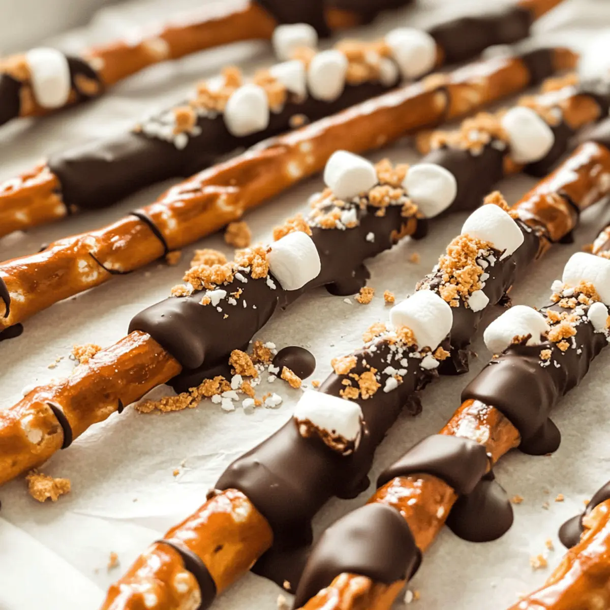 S’mores Pretzel Rods