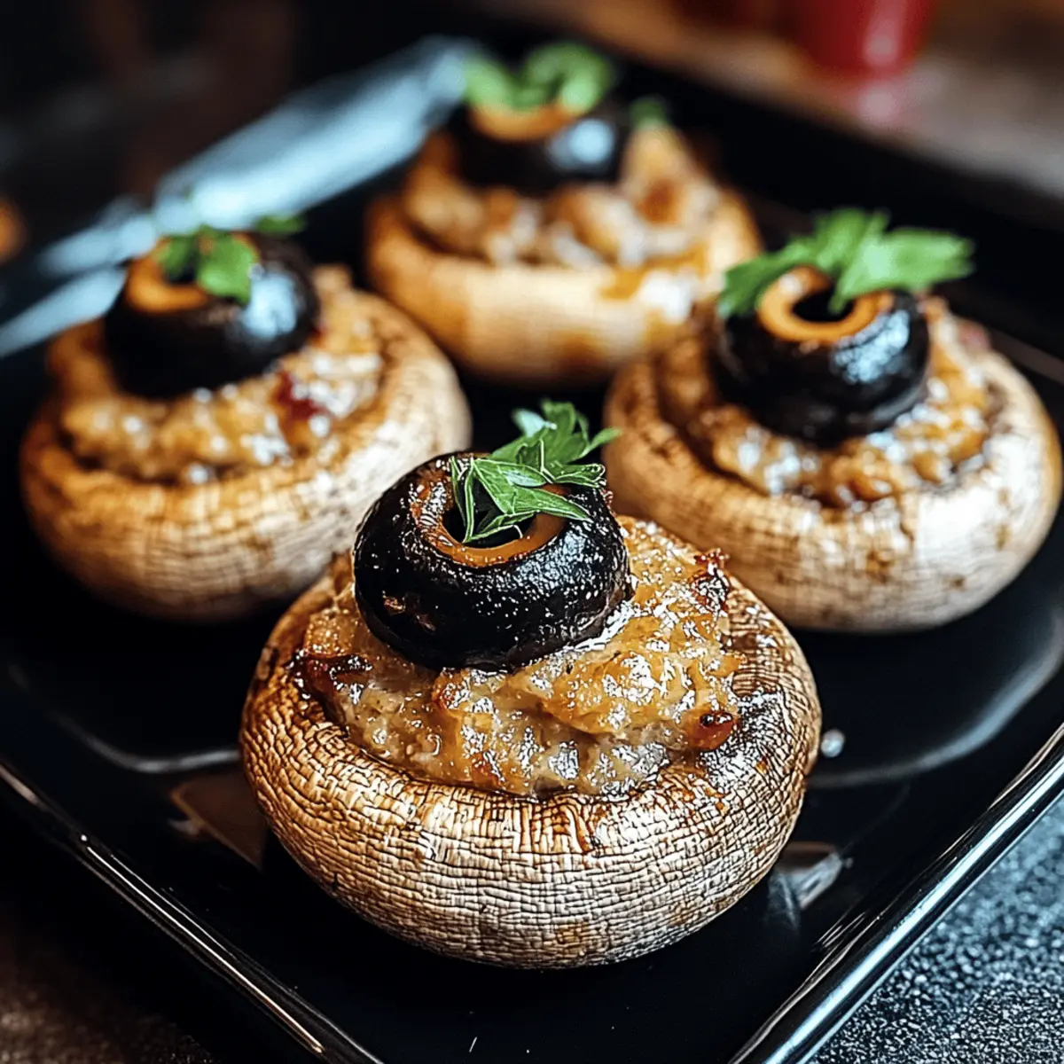 Stuffed Mushroom Eyeballs