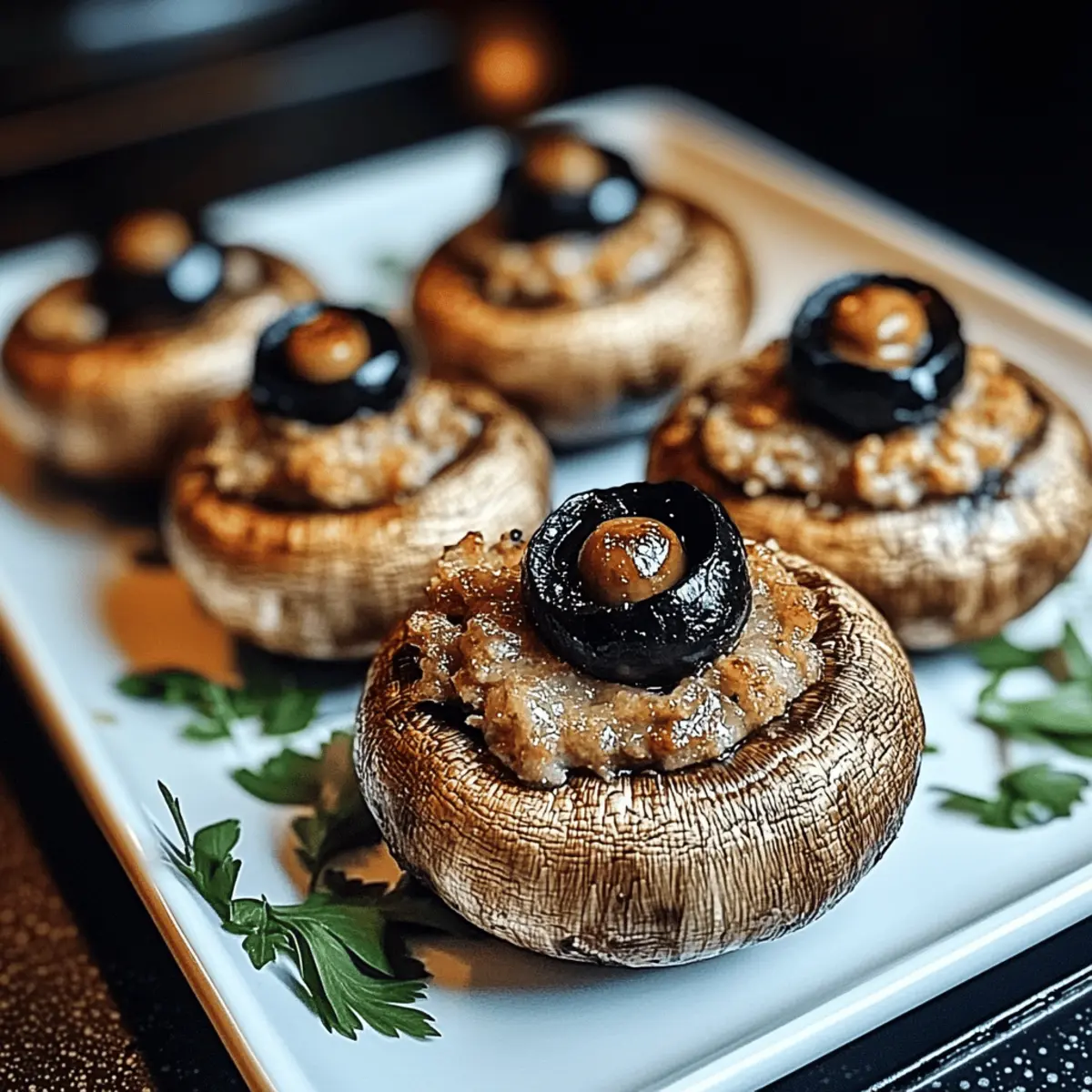 Stuffed Mushroom Eyeballs