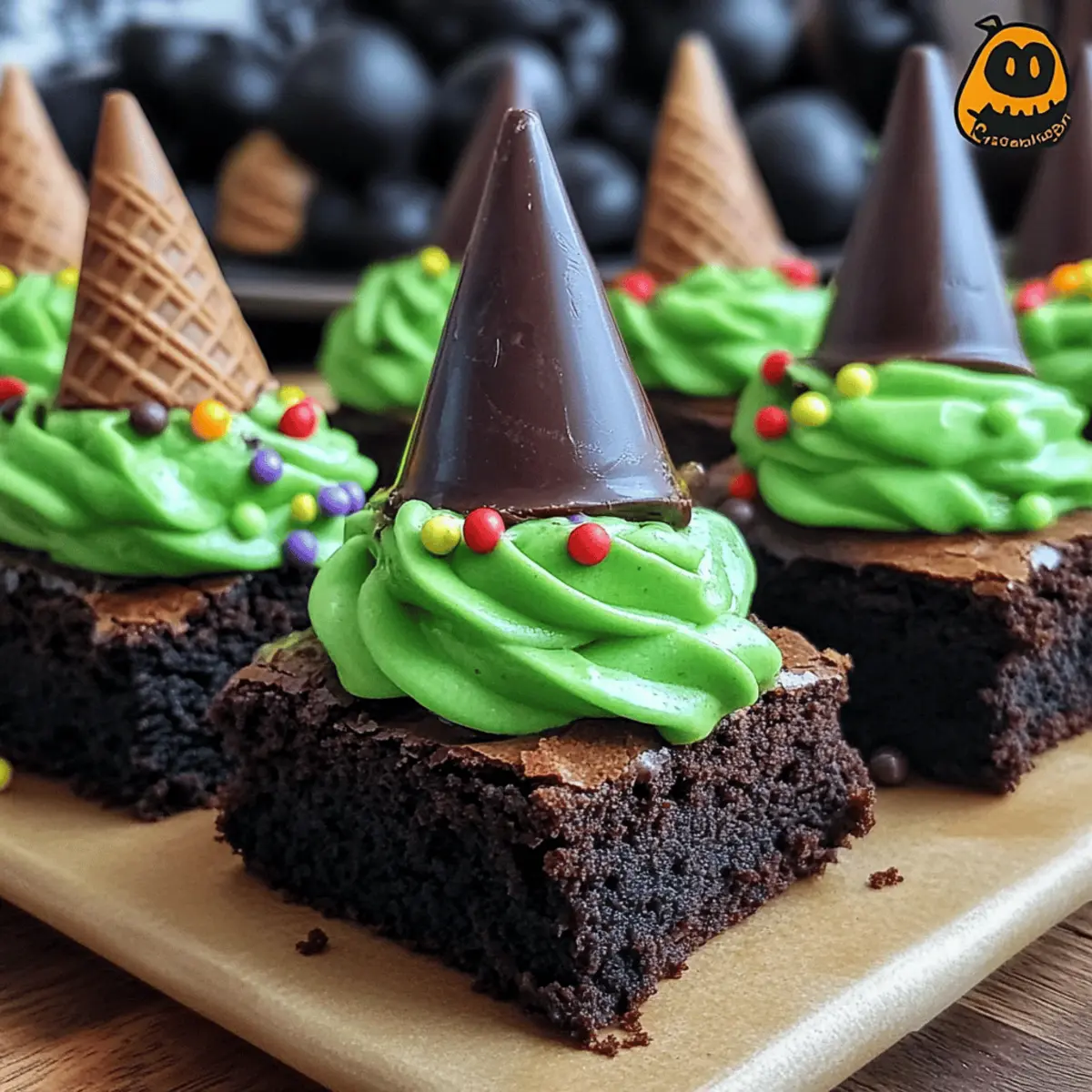 Wicked Witch Hat Brownies