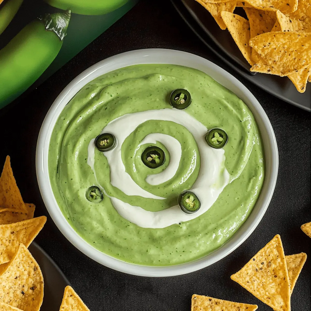 Witch’s Brew Salsa Verde & Cream Dip