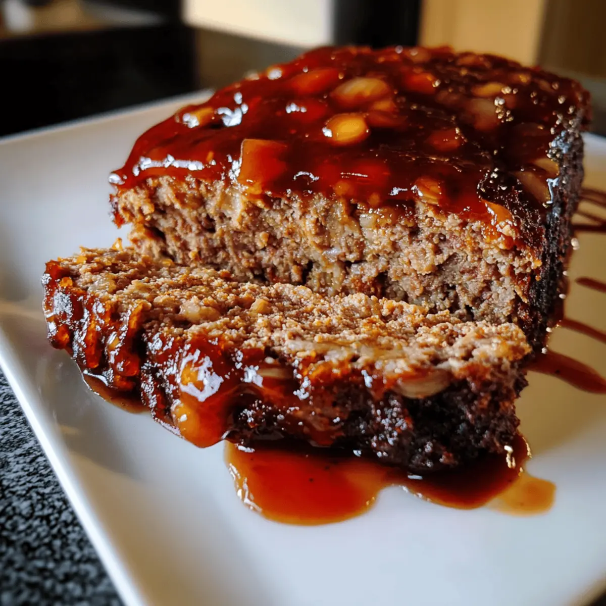 Vintage Meatloaf with Sweet & Spicy Glaze