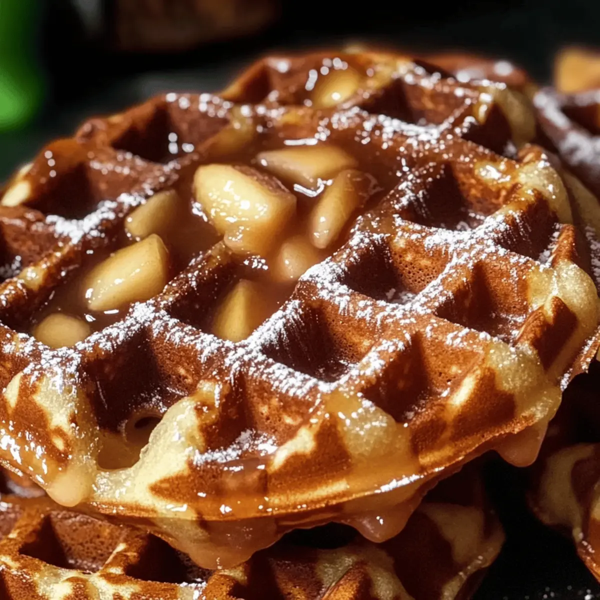 Apple Fritter Waffle Donuts