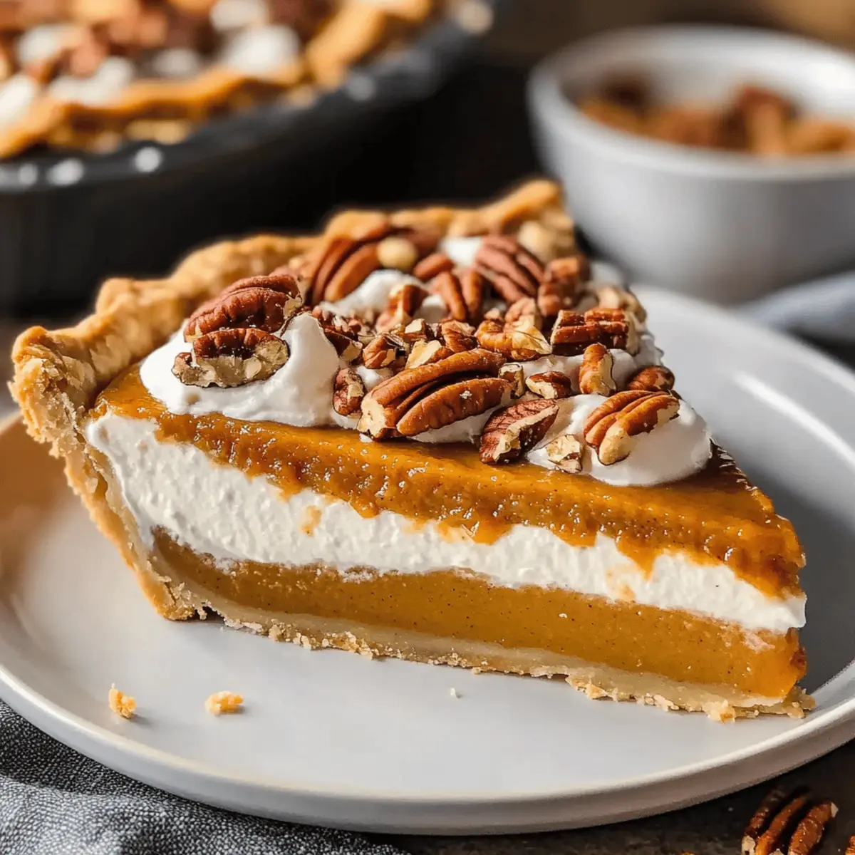 Pecan Pumpkin Cream Pie