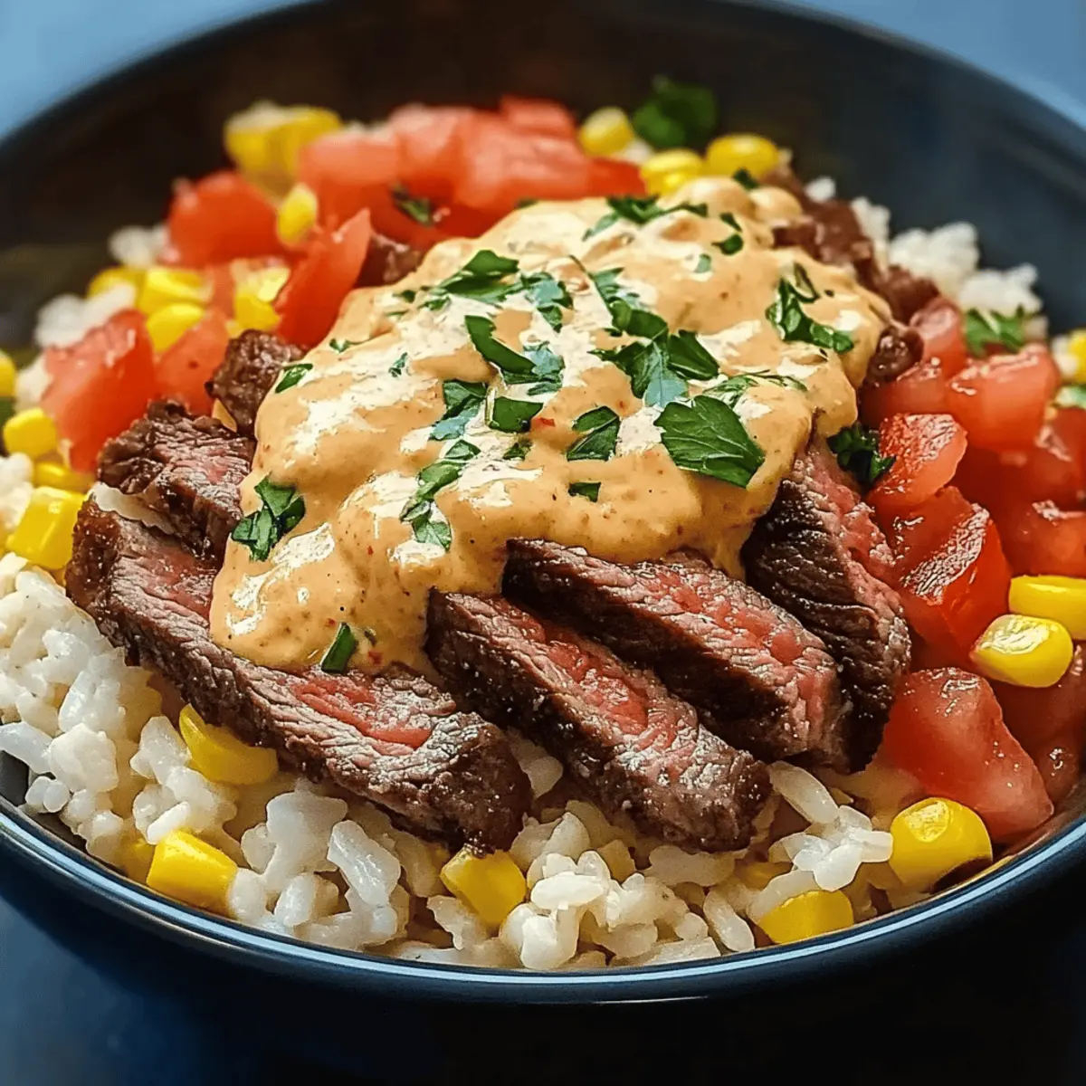 Steak Queso Rice