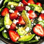 Strawberry Avocado Spinach Salad