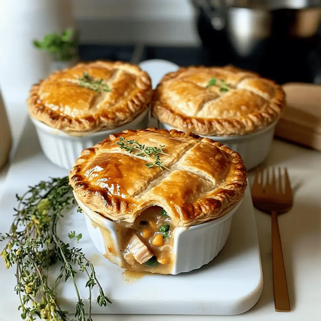 Creamy Turkey Pot Mini Pies