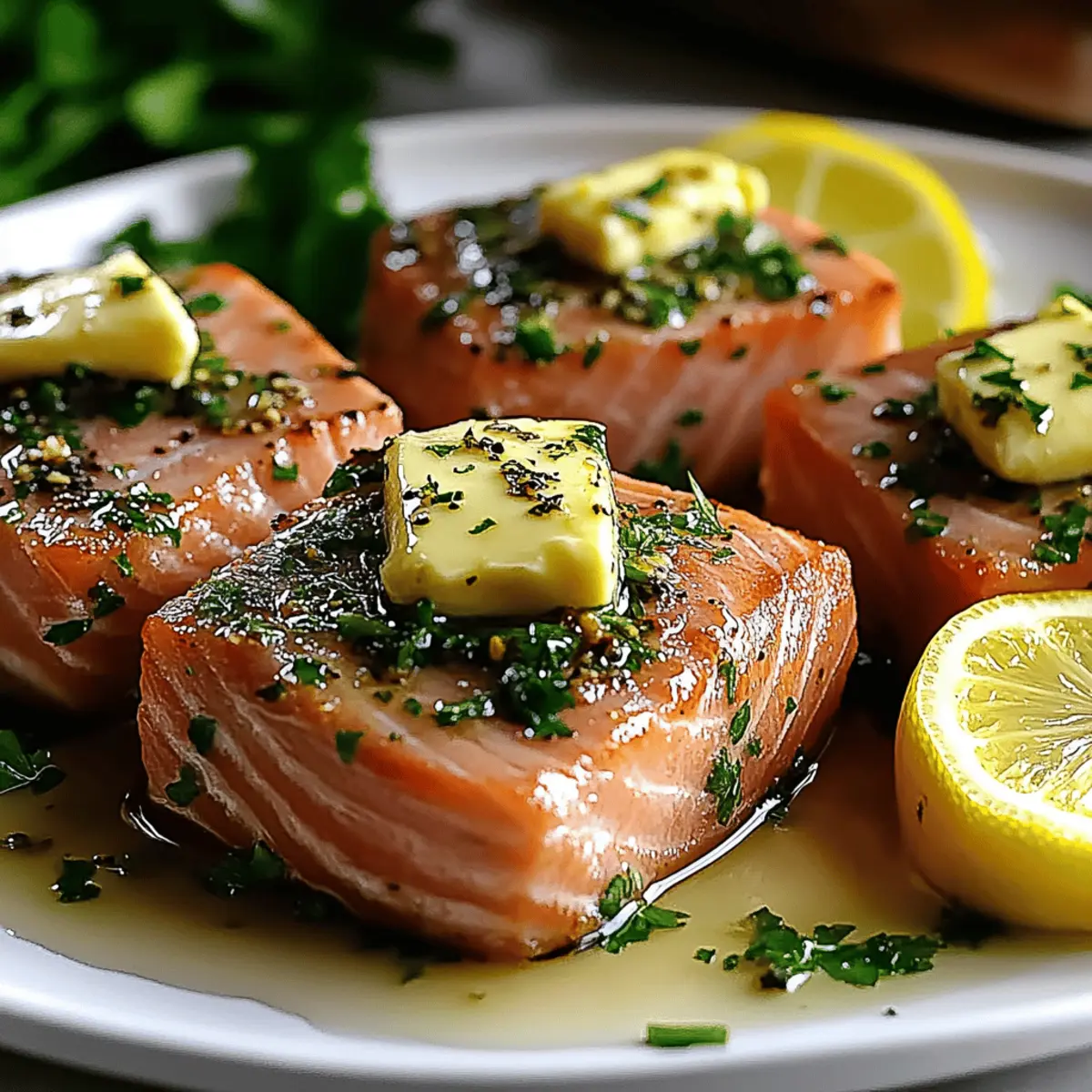 Seared Tuna Steaks with Garlic Herb Butter
