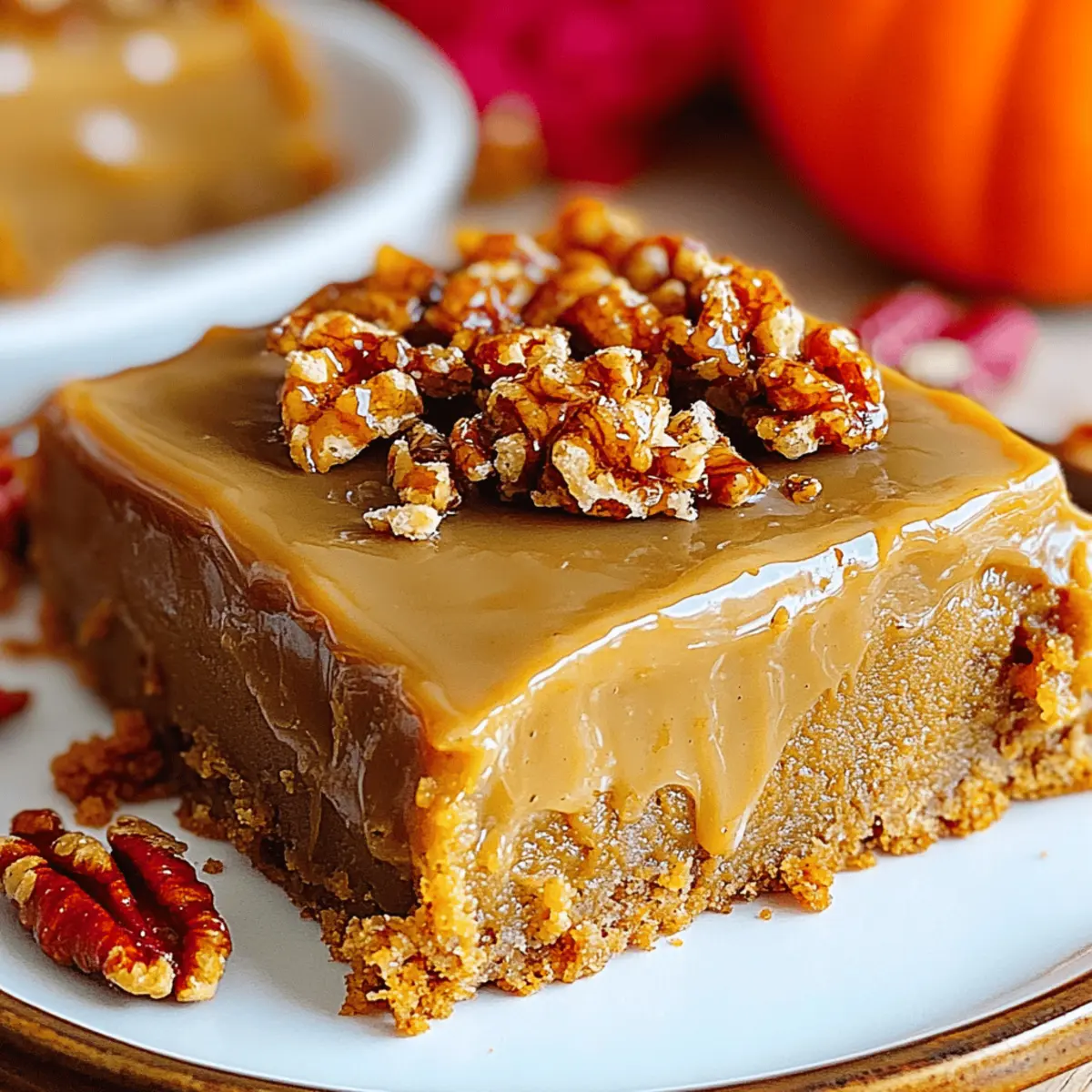 Praline Pumpkin Bars