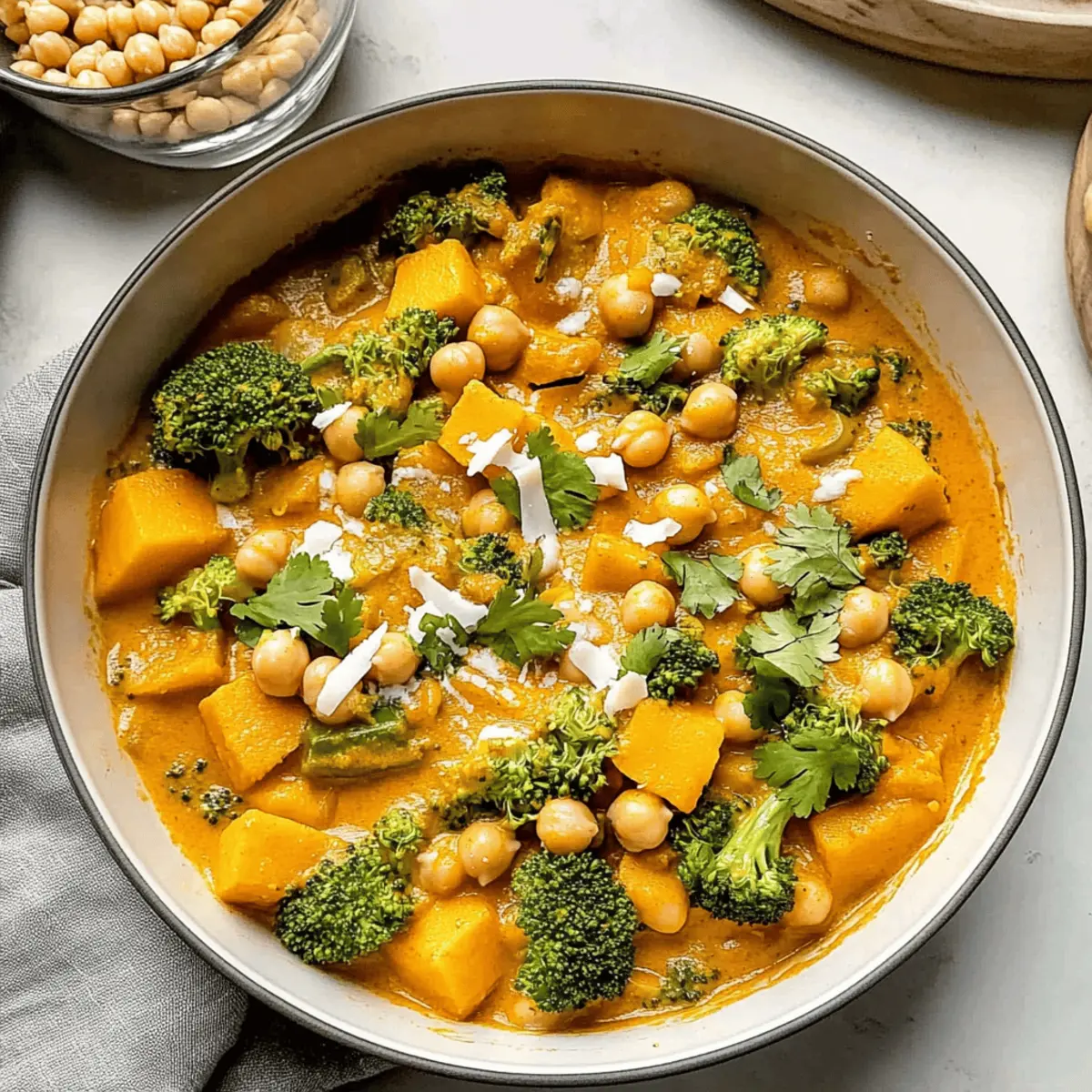Pumpkin Curry with Chickpea
