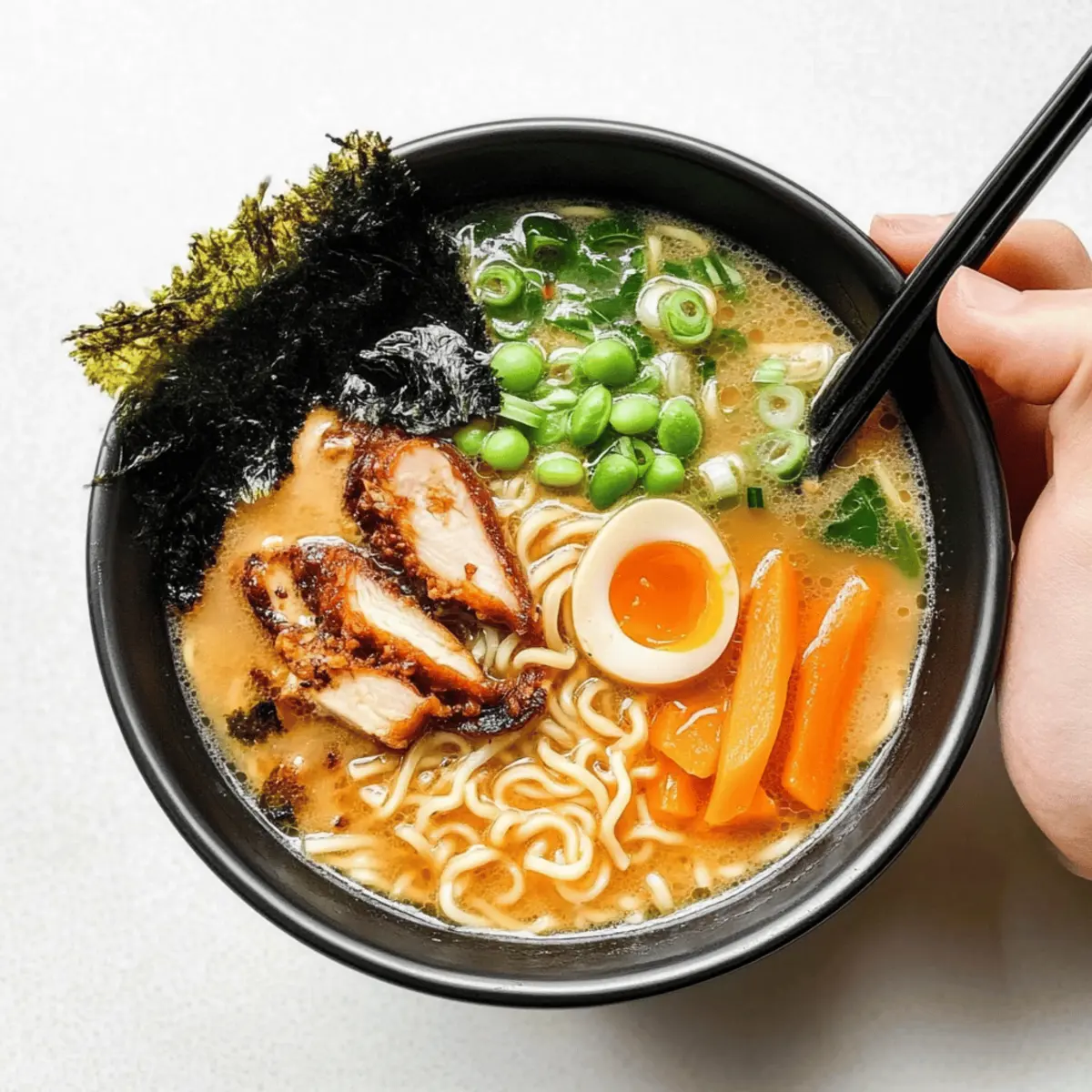Healthy Miso Ramen with Chicken