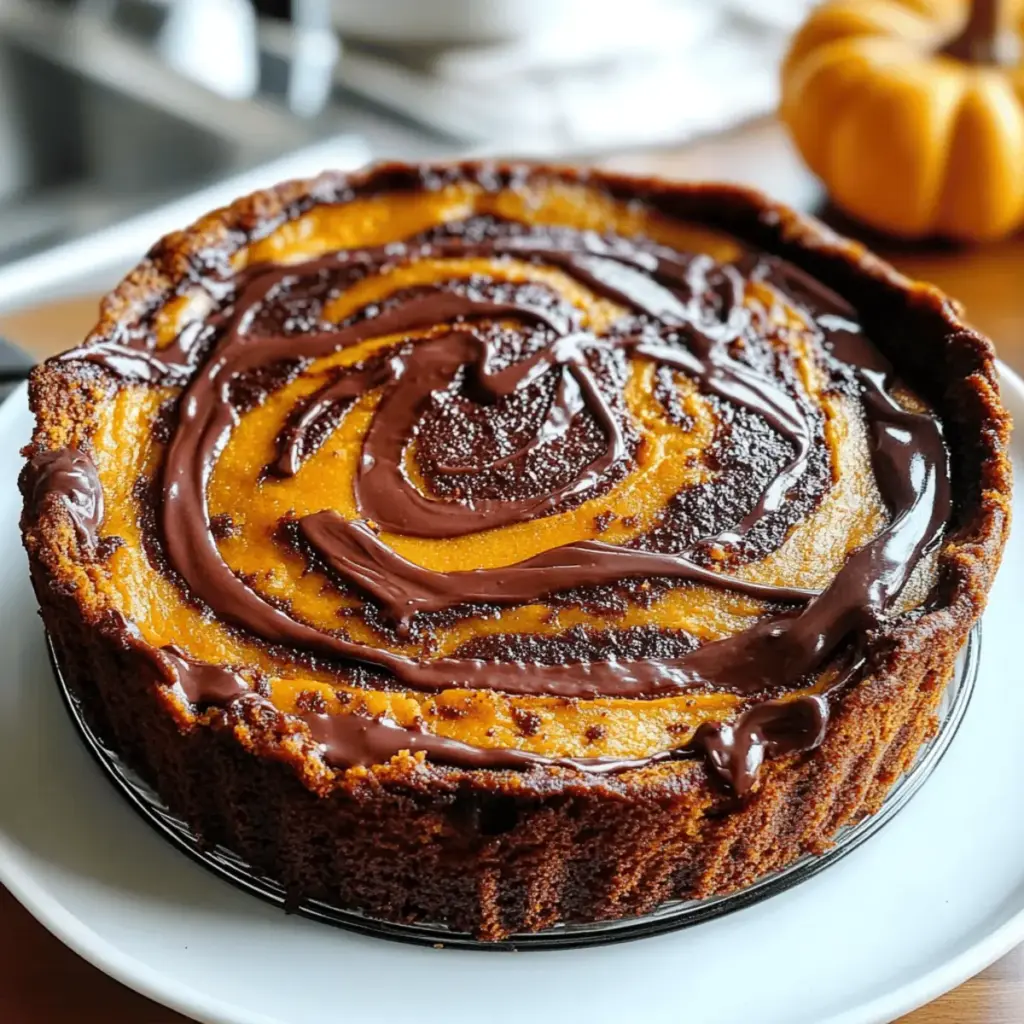 Pumpkin Nutella Swirl Cake