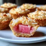 Rhubarb Coconut Macaroon Tarts