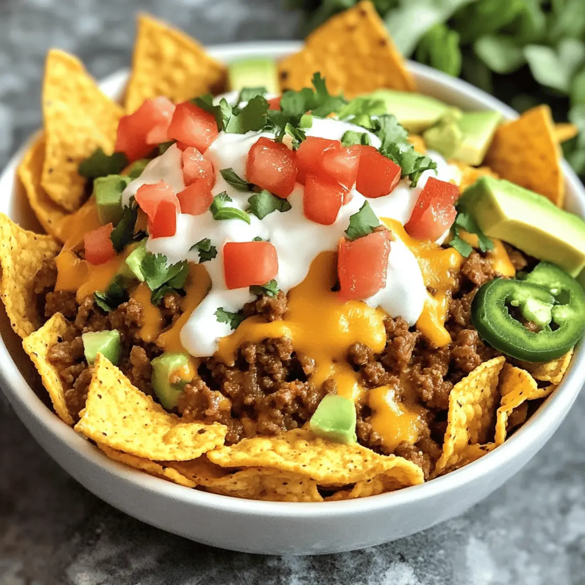 Slow Cooker Smothered Fritos Taco Bowls