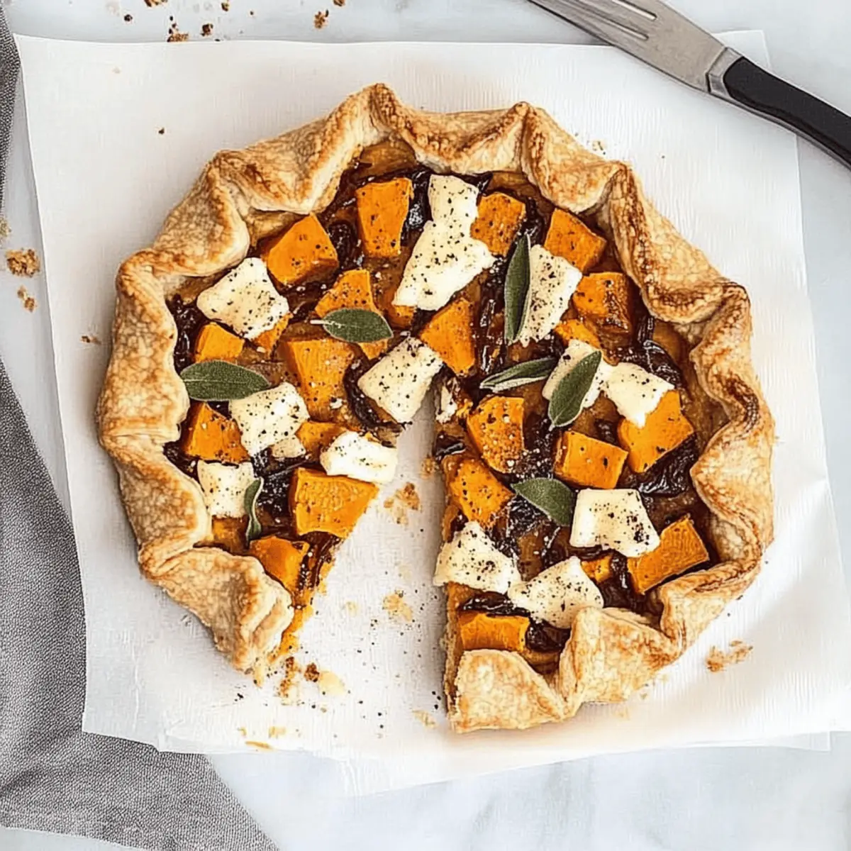 Butternut Squash Galette (Free-Form Tart)
