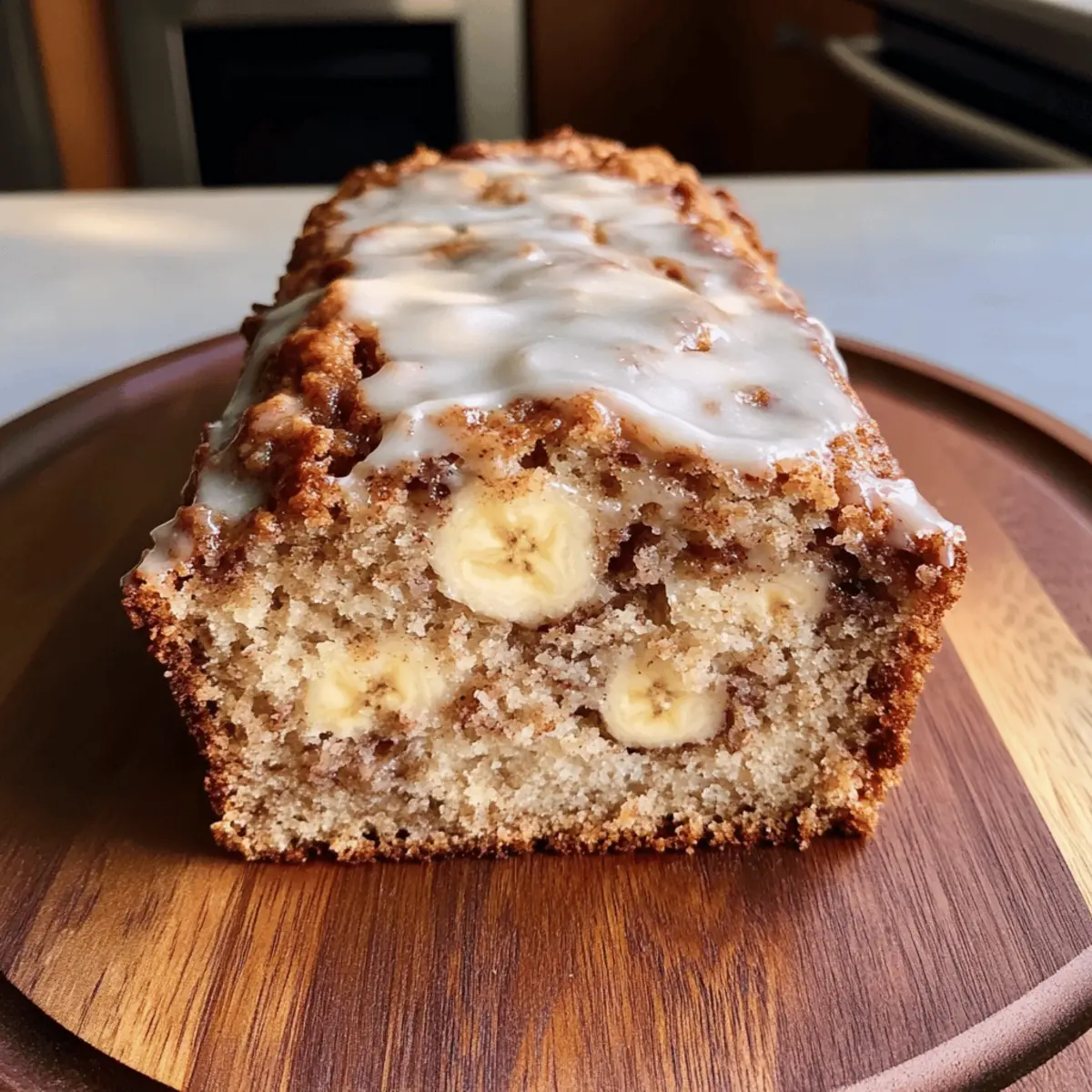 Cinnamon Roll Banana Bread