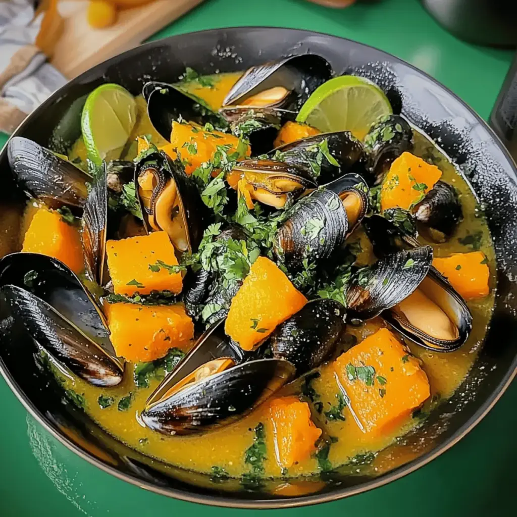 Spicy Curried Mussels