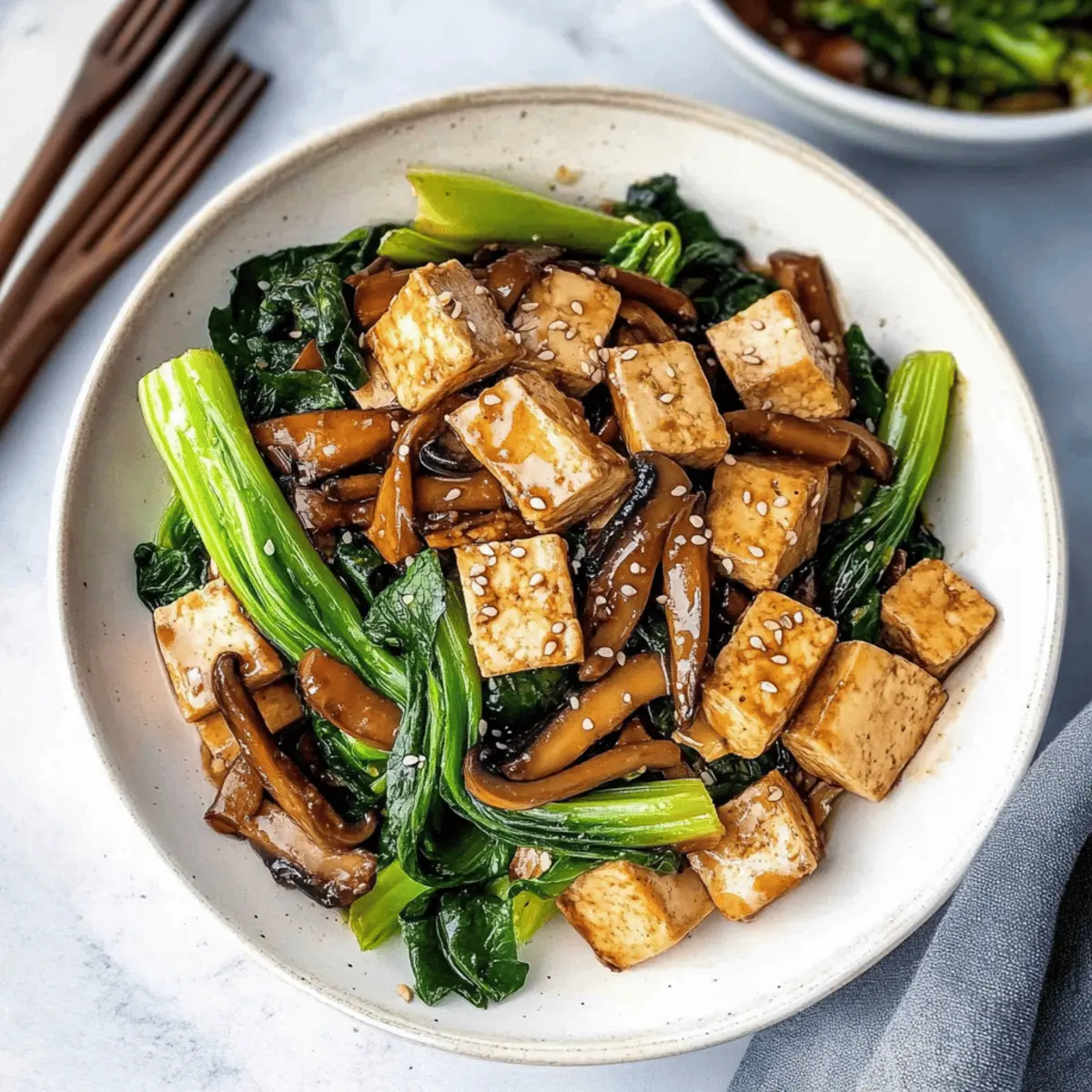 Tofu and Mushroom Stir Fry
