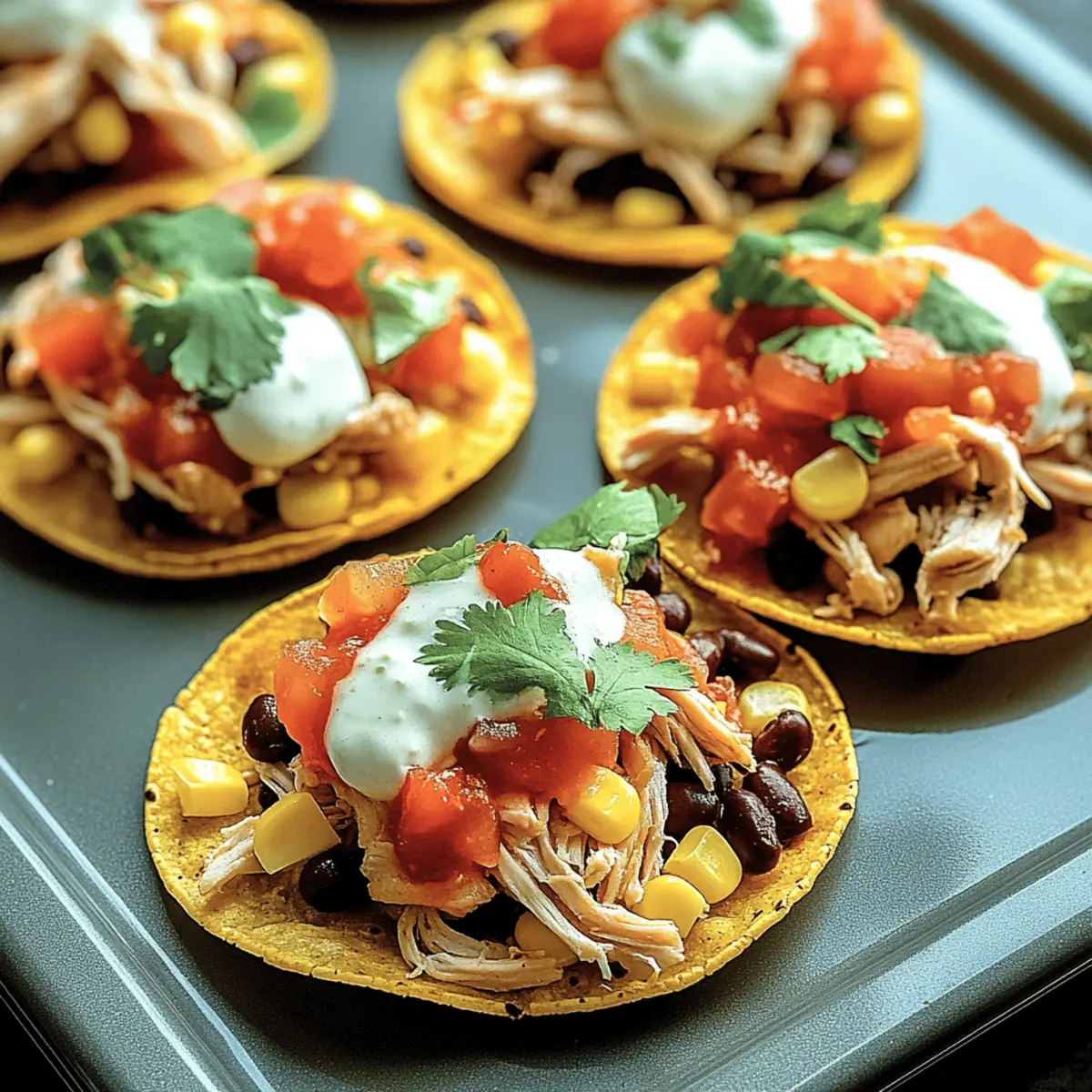 Mexican Rotisserie Chicken Tostadas