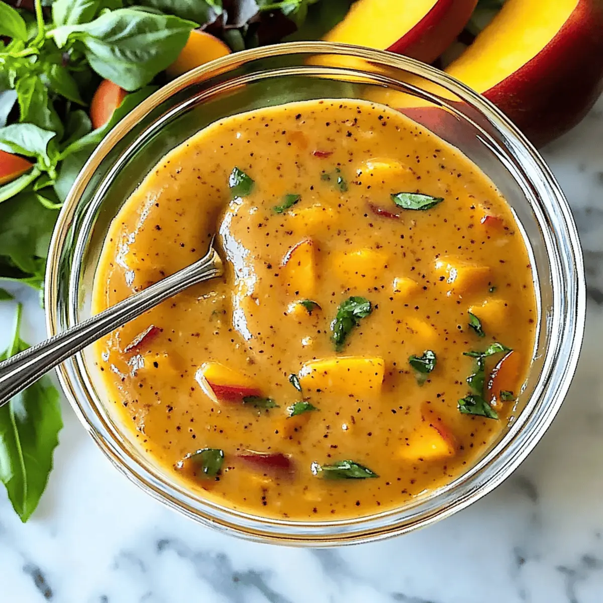 Peach Honey Dijon Balsamic Vinaigrette