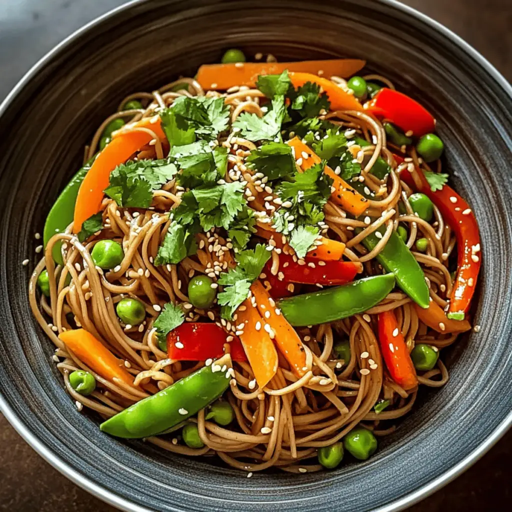 Cold Teriyaki Noodles Salad