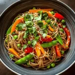 Cold Teriyaki Noodles Salad