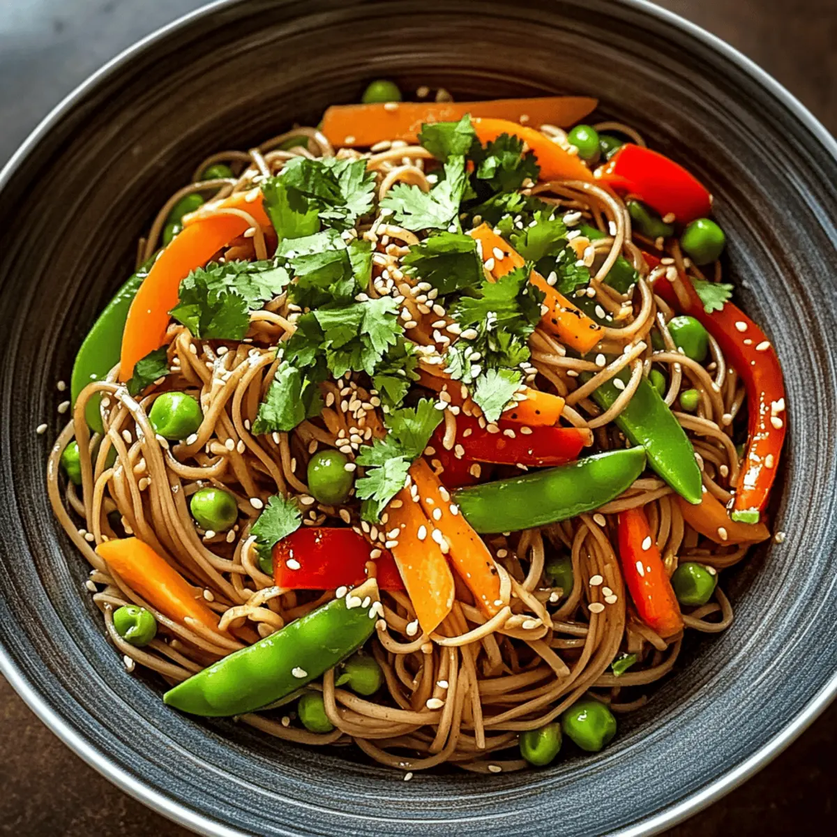 Cold Teriyaki Noodles Salad