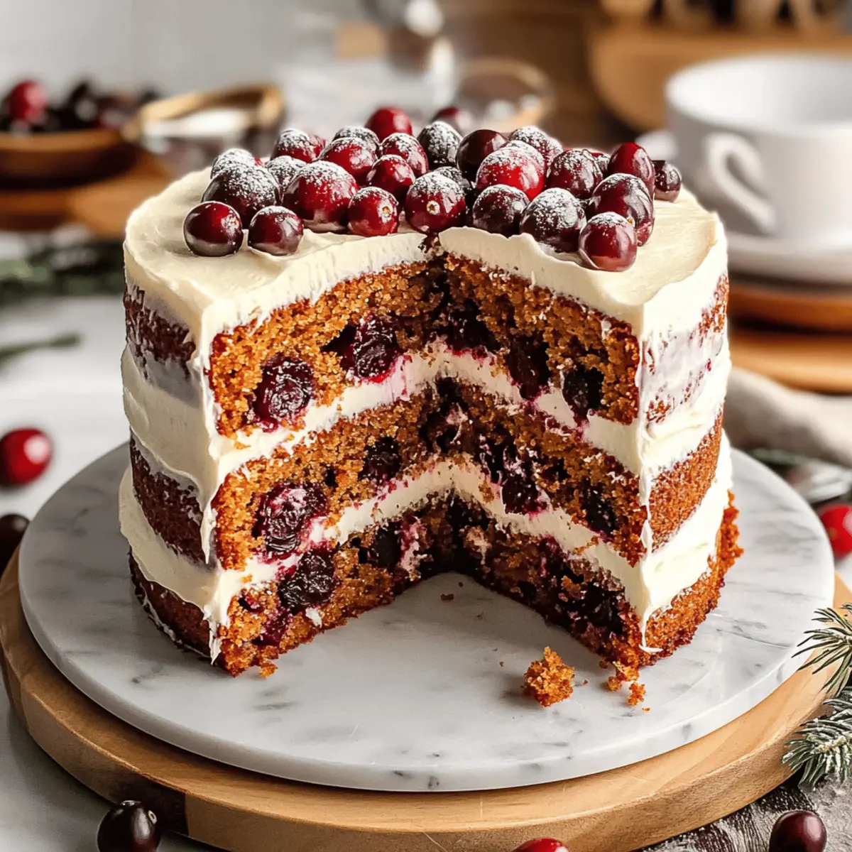 Cranberry Carrot Layer Cake