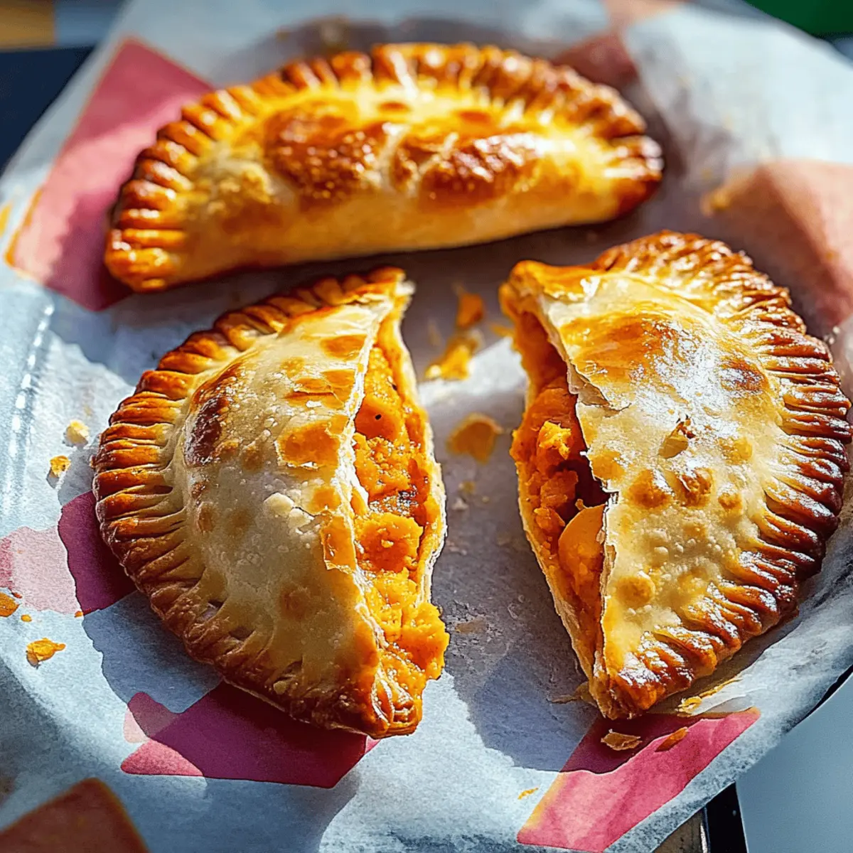 Sweet Potato Cheesecake Empanadas